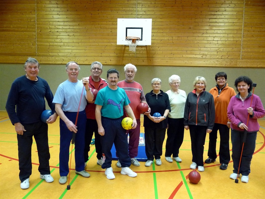 Unsere Jedermannsportgruppe donnerstags beim Training