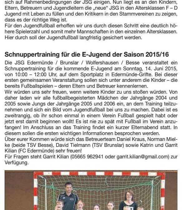 Fußball-JSG ist nun größer