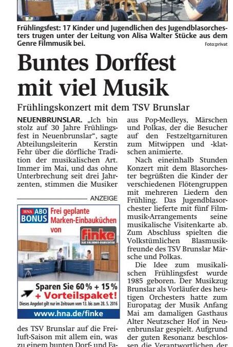 super Frühlingsfest am So. 22.Mai