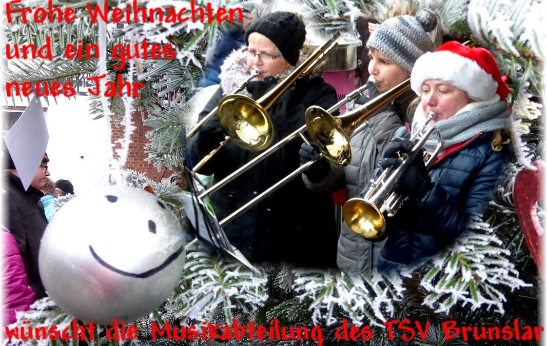 Blasorchester musizierte am Weihnachtsmarkt