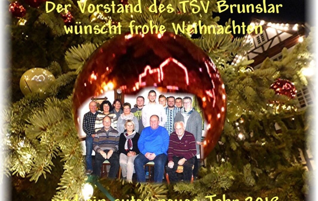 Der TSV-Vorstand wünscht ein gutes neues Jahr