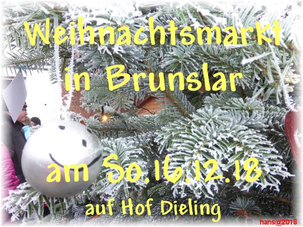 Unser Blasorchester musizierte am Brunslarer Weihnachtsmarkt