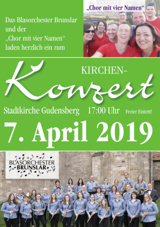 Blasorchester lädt zu Konzert am 7. April