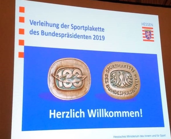 Verleihung der Sportplakette zum 100-jährigen TSV-Jubiläum