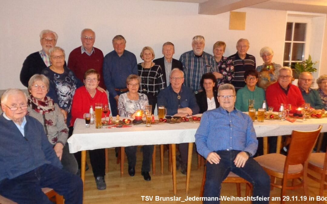 Schöne Weihnachtsfeier der Jedermann-Sportler