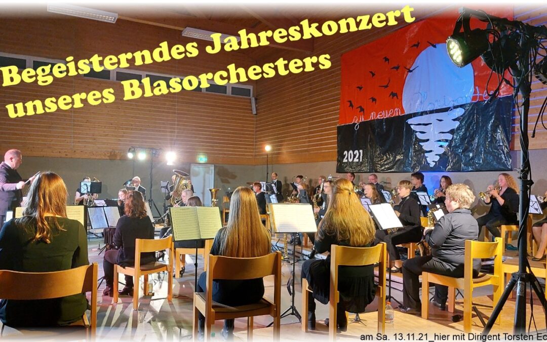 Jahreskonzert unseres Blasorchesters begeisterte