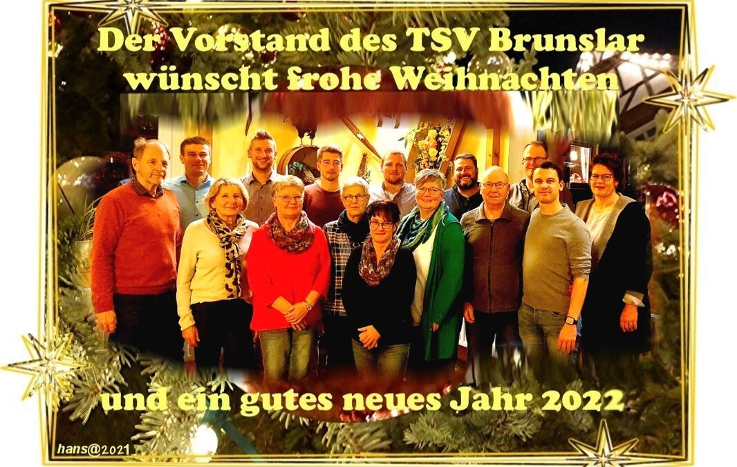 Weihnachtsgruß des Vorstandes