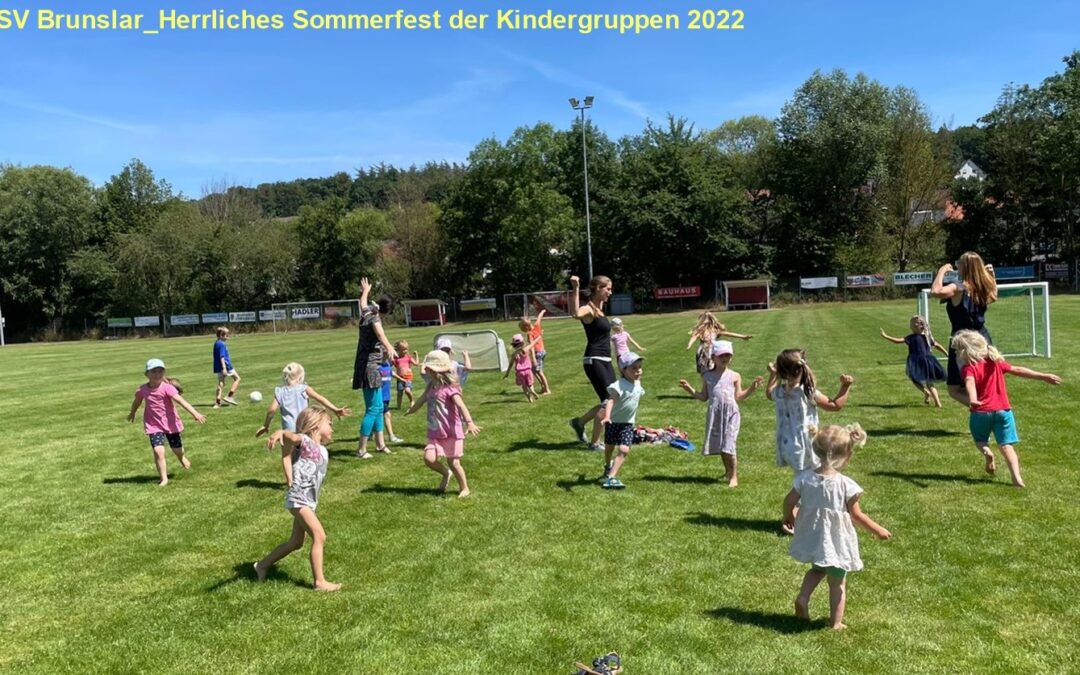 Herrliches Sommerfest der Kindergruppen