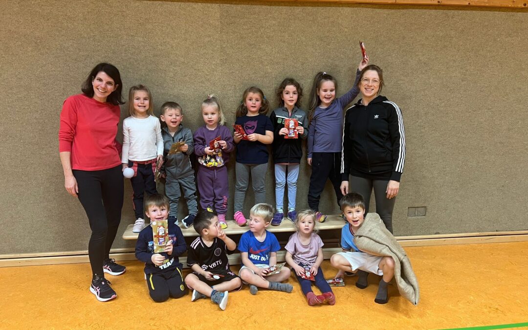 Letzte Trainingsstunde des Kinderturnen im Jahr 2023