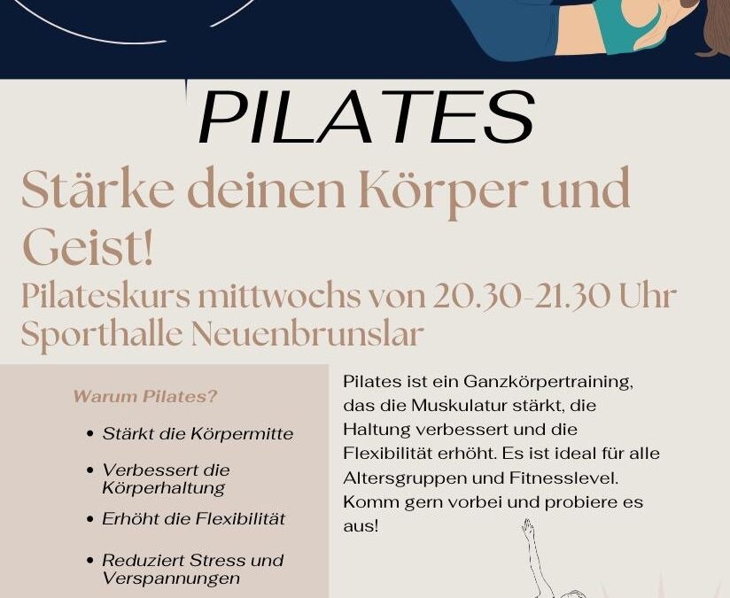 Pilateskurs: Jeden Mittwoch um 20:30 Uhr